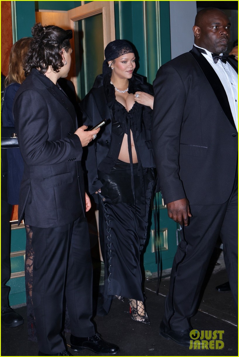 Rihanna Bares Baby Bump for Met Gala After Party Look at AAP Rocky's