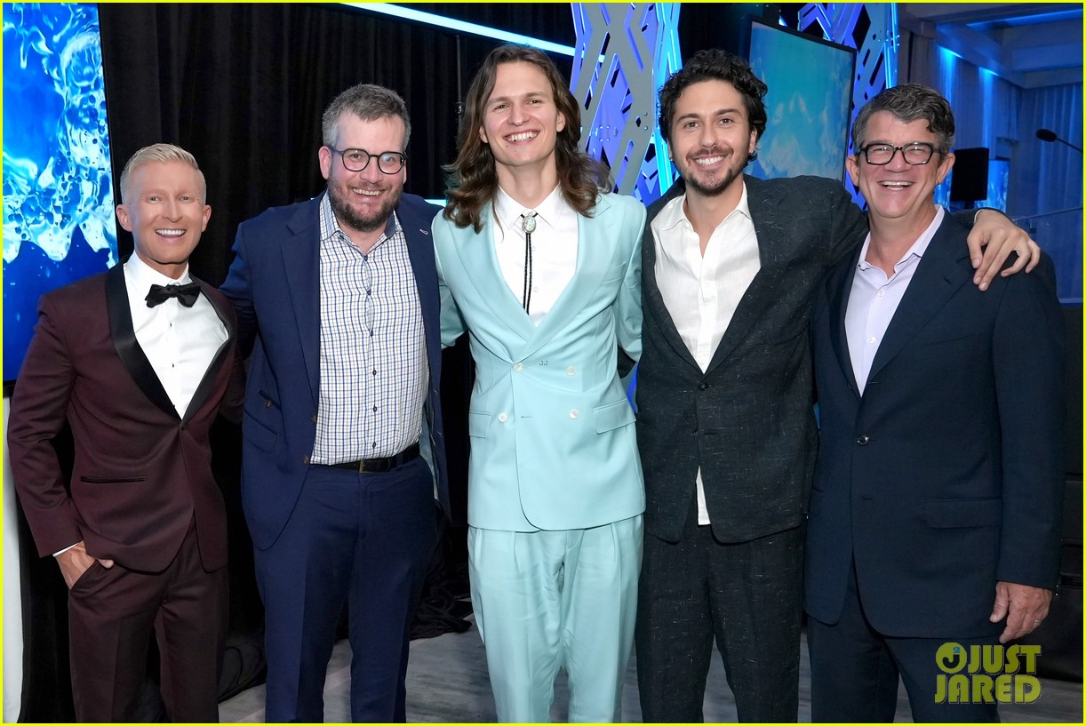 Ansel Elgort & Nat Wolff Reunite to Present 'Fault In Our Stars' Author