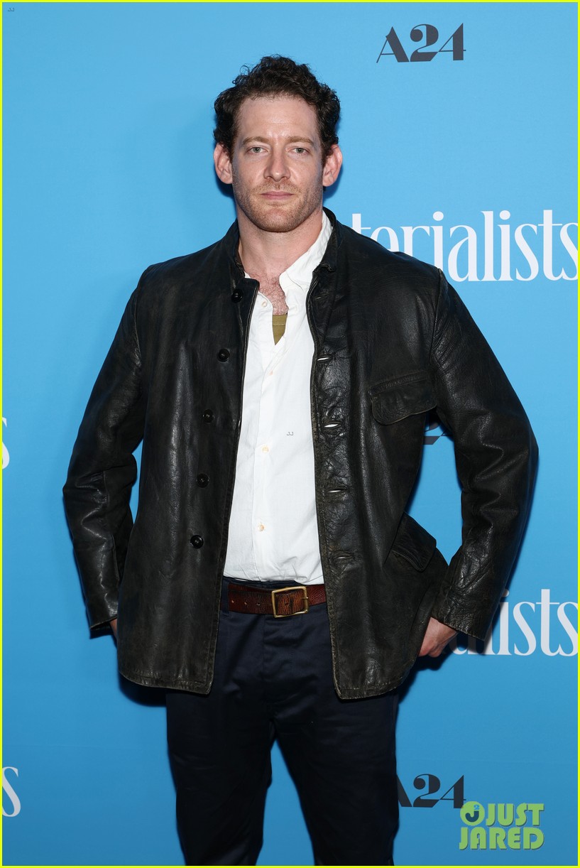 Chris Evans & Dakota Johnson Kiss Pedro Pascal Cutout at 'Materialists ...