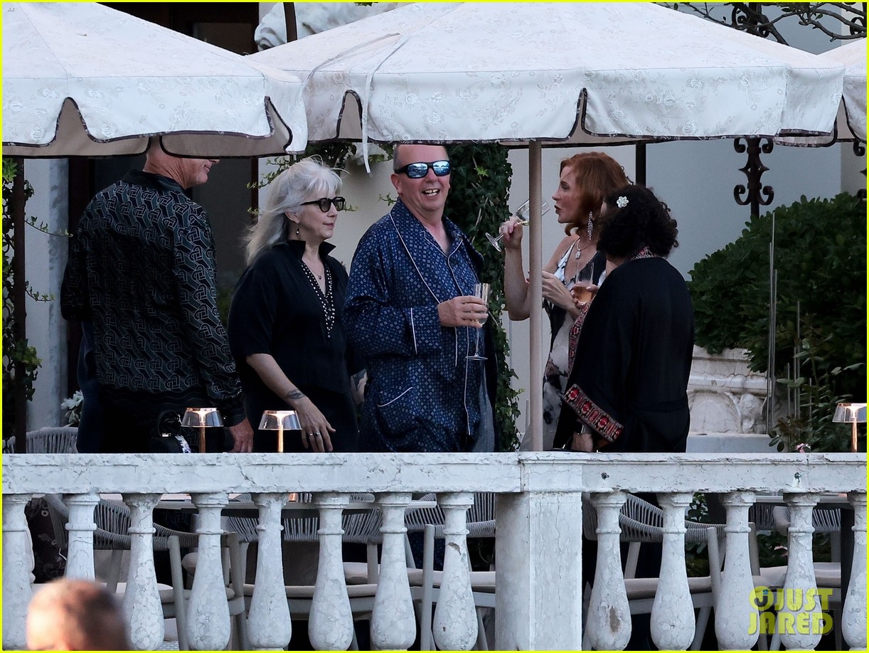 Orlando Bloom Wears Polka Dot PJs For Jeff Bezos & Lauren Sanchez Party