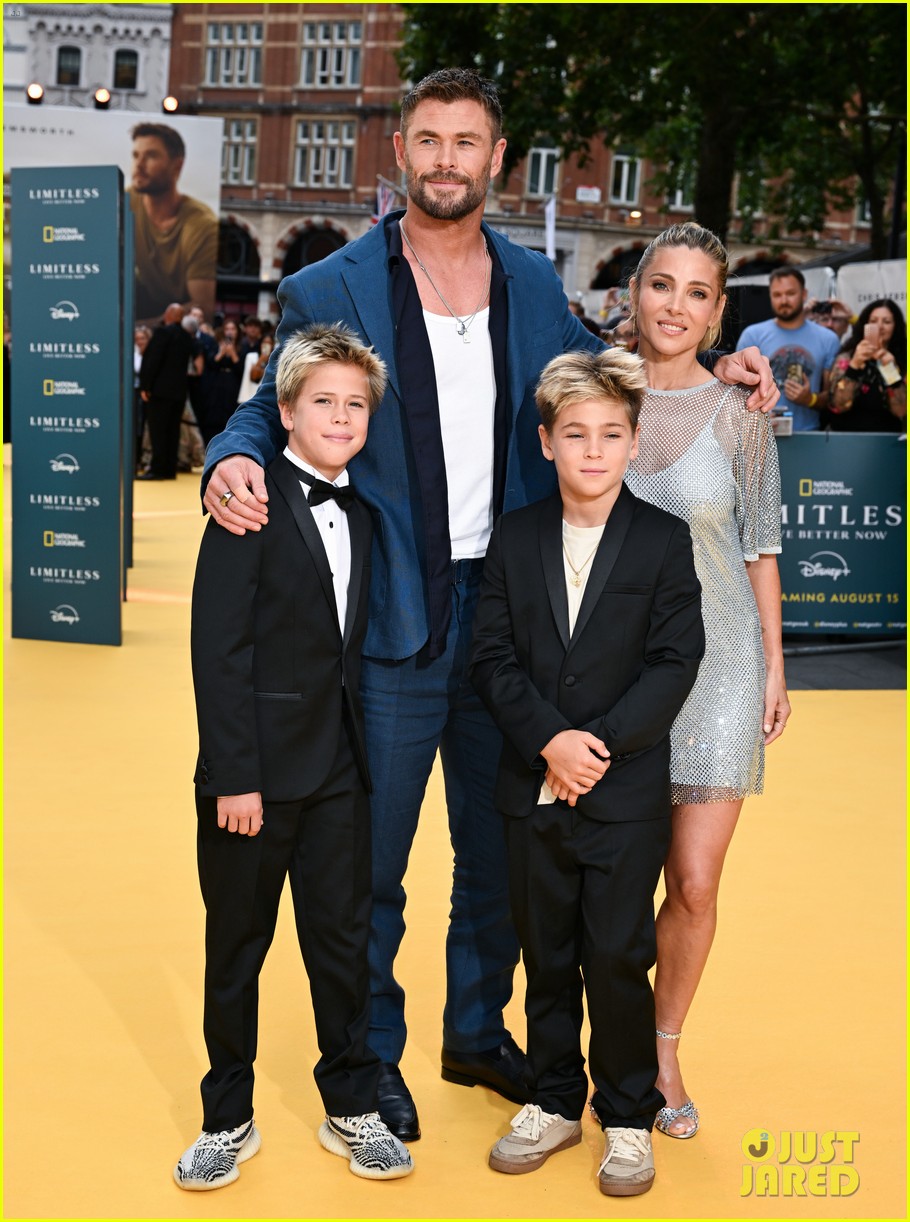 Chris Hemsworth is Joined by Wife Elsa Pataky & Twin Sons at 'Limitless(02)