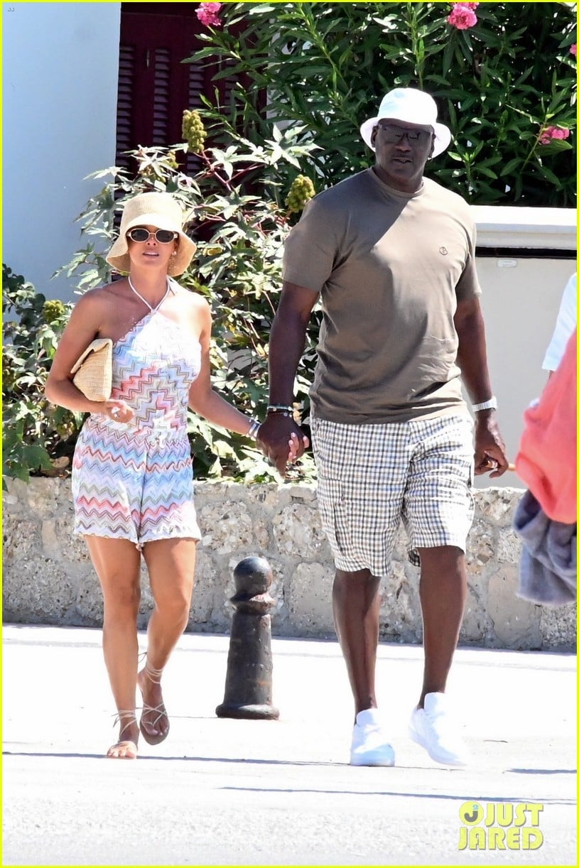 Michael Jordan & Wife Yvette Prieto Hold Hands on Vacation in Greece
