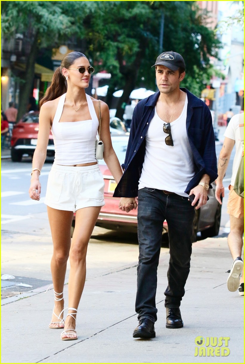 paul wesley natalie kuckenburg hold hands after announcing engagement 025186538
