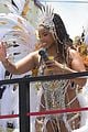 chloe bailey gold outfit crop over festival in barbados 02