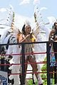 chloe bailey gold outfit crop over festival in barbados 03