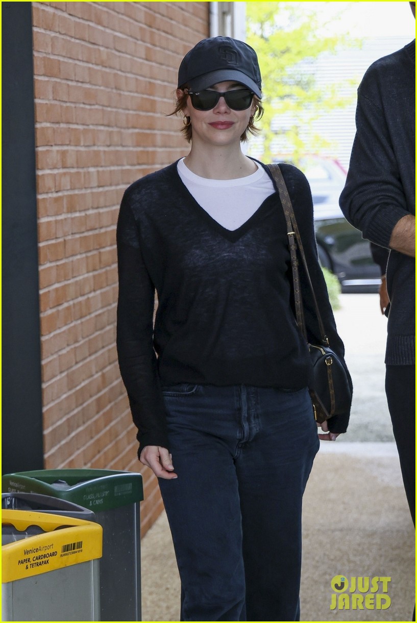 Emma Stone & Husband Dave McCary Arrive in Venice Together Ahead of