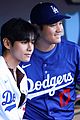 bts v first pitch dodgers 03