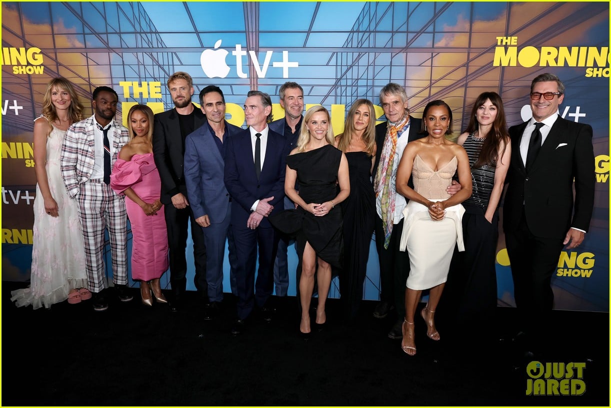 Jennifer Aniston Gets Beau Jim Curtis' Support at 'The Morning Show