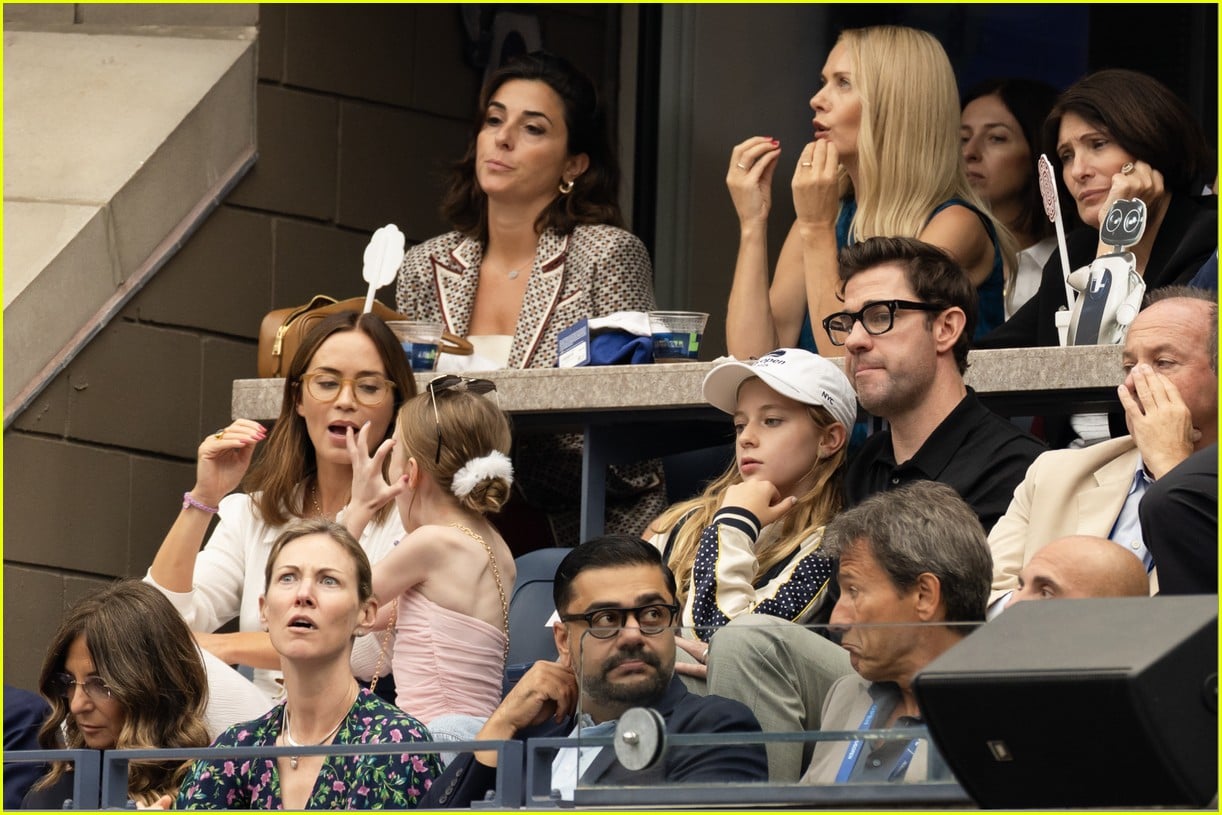 Emily Blunt & John Krasinski Make Rare Appearance with Their Daughters