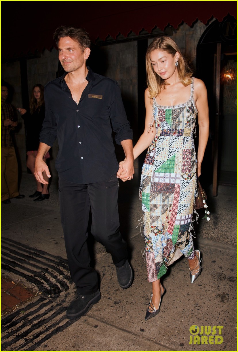 Gigi Hadid & Bradley Cooper Hold Hands as They Celebrate Her New Vogue