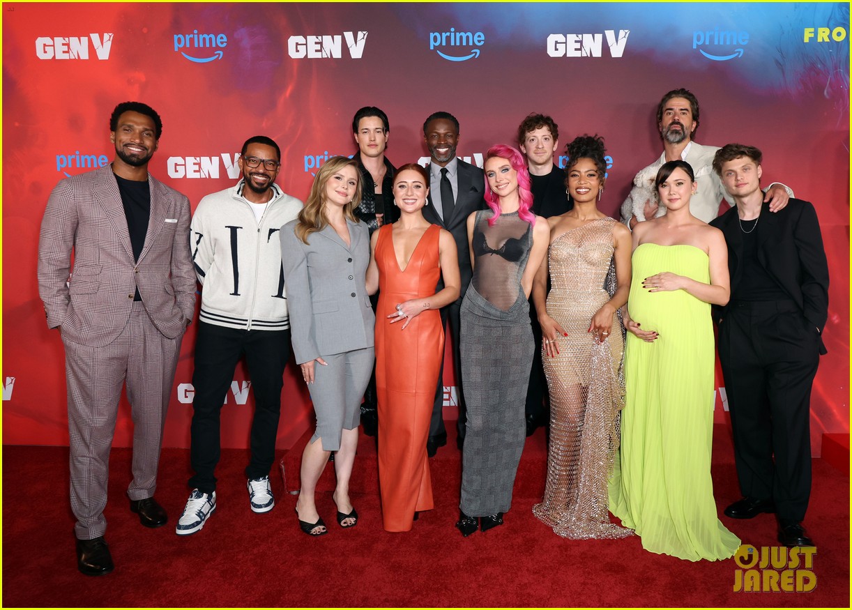 London Thor Shows Off Baby Bump at 'Gen V' Season 2 Premiere With Jaz ...