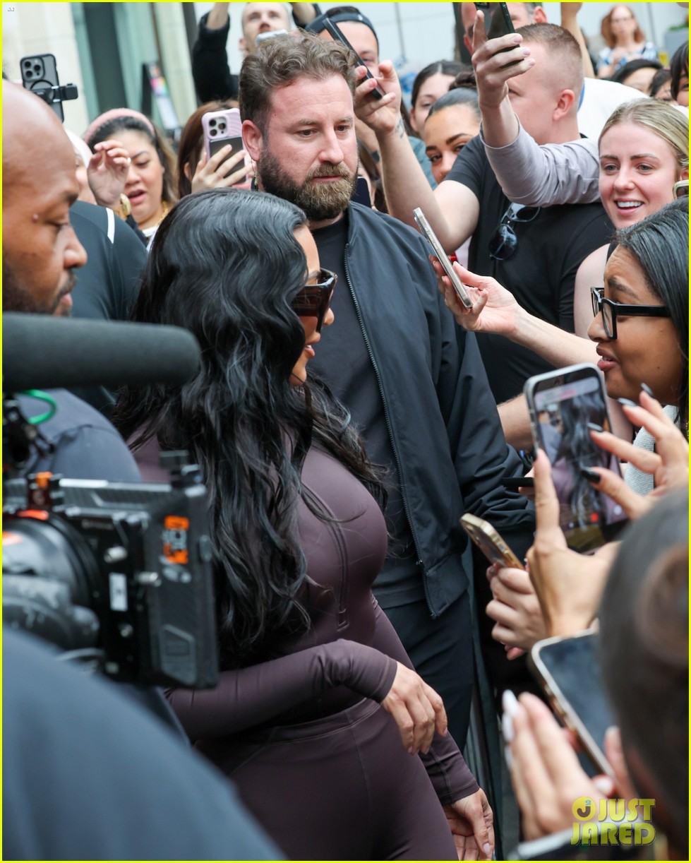 Kim Kardashian Joined by Daughter North West at NikeSKIMS Launch Event
