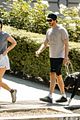 logan lerman ana corrigan take their dog for walk in los feliz 01