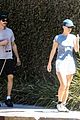 logan lerman ana corrigan take their dog for walk in los feliz 05