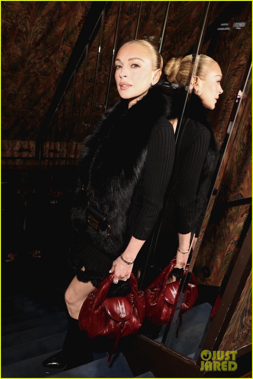 lindsay lohan fendi event 045200742