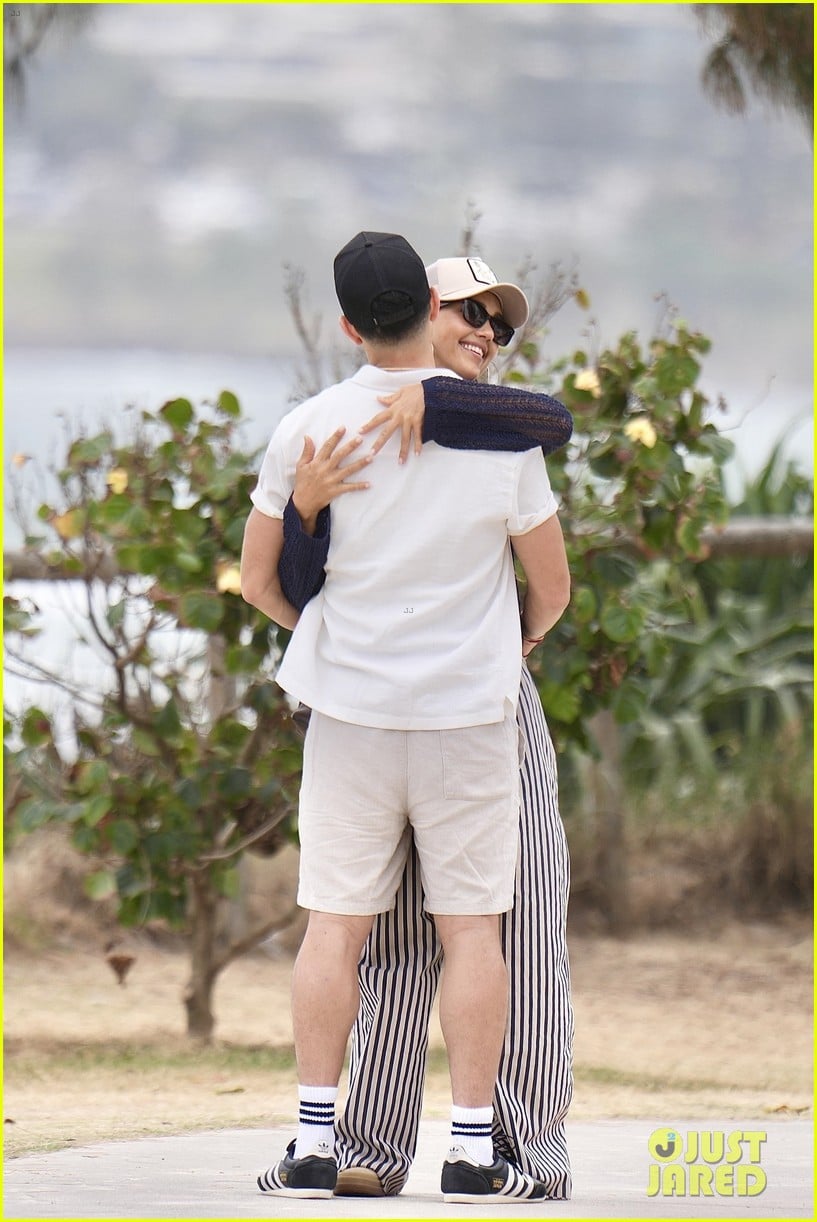 Danny Ramirez Sweetly Kisses Girlfriend Jessica Alba's Hand During Day