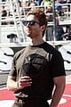 glen powell serves as grand marshall at nascar race in las vegas 05