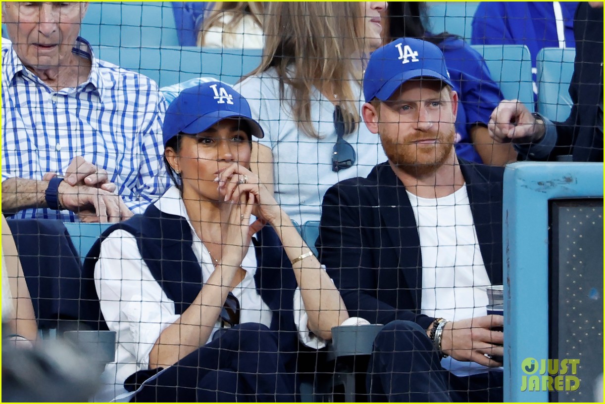 Prince Harry & Meghan Markle Cheer on LA Dodgers at Game 4 of the World