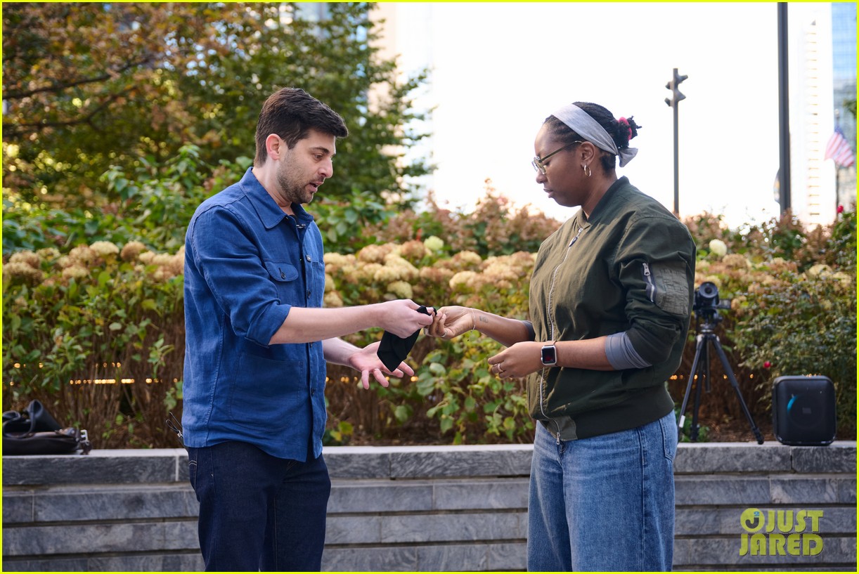 Jesse Eisenberg Does Magic Trick In NYC Ahead of 'Now You See Me Now