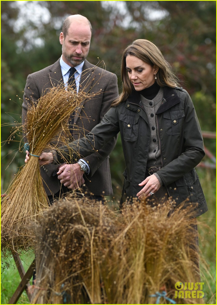 Kate Middleton & Prince William Visit a Flax Farm During Surprise Trip