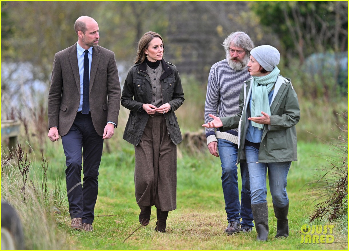 Kate Middleton & Prince William Visit a Flax Farm During Surprise Trip