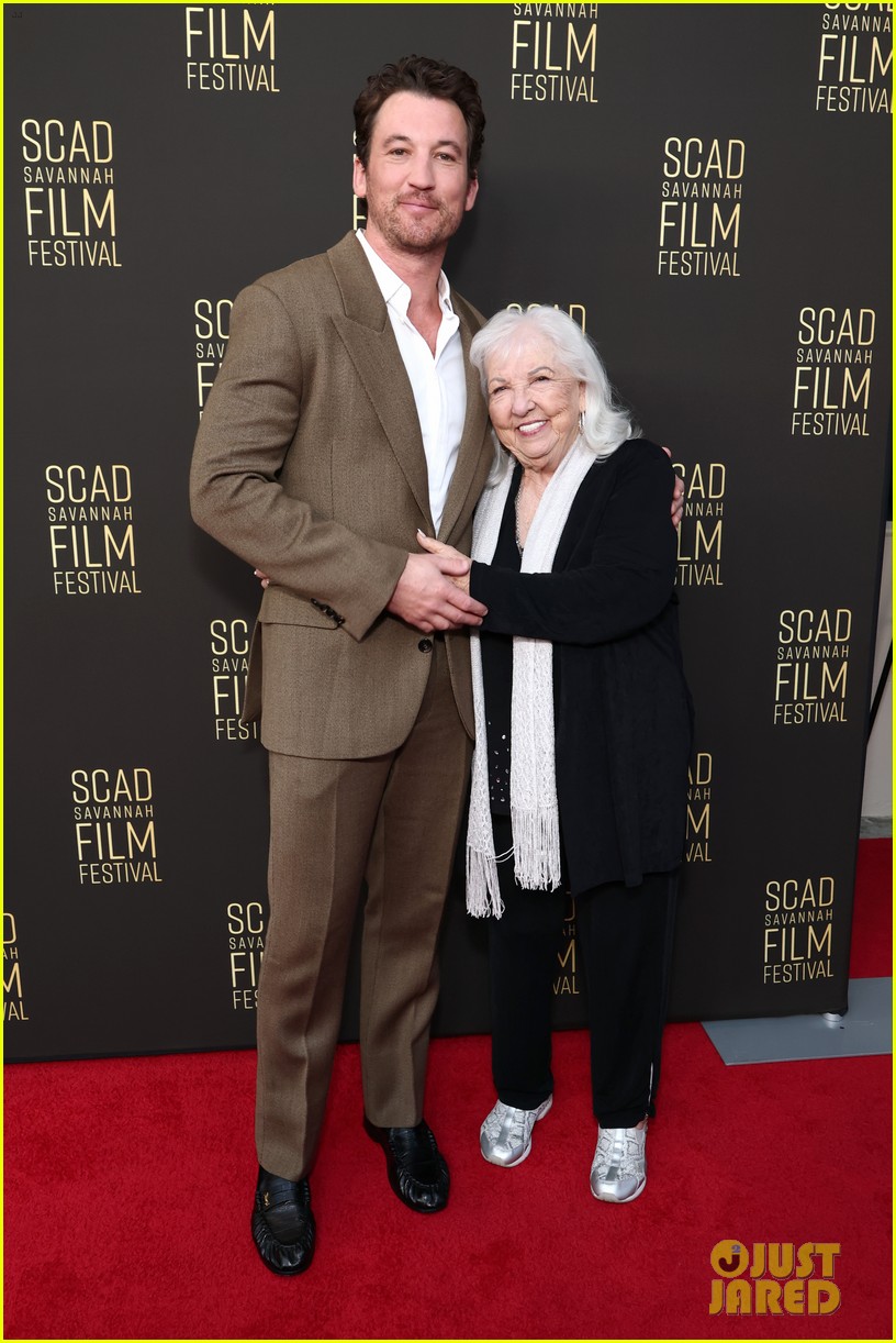 Miles Teller & His Grandma Leona Look So Cute Together at the SCAD(01)