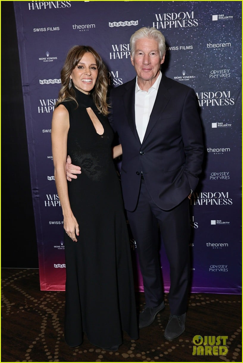 Richard Gere Wife Alejandra Silva Step Out for Wisdom of Happiness Richard Gere Wife Alejandra Silva Step Out for Wisdom of Happiness