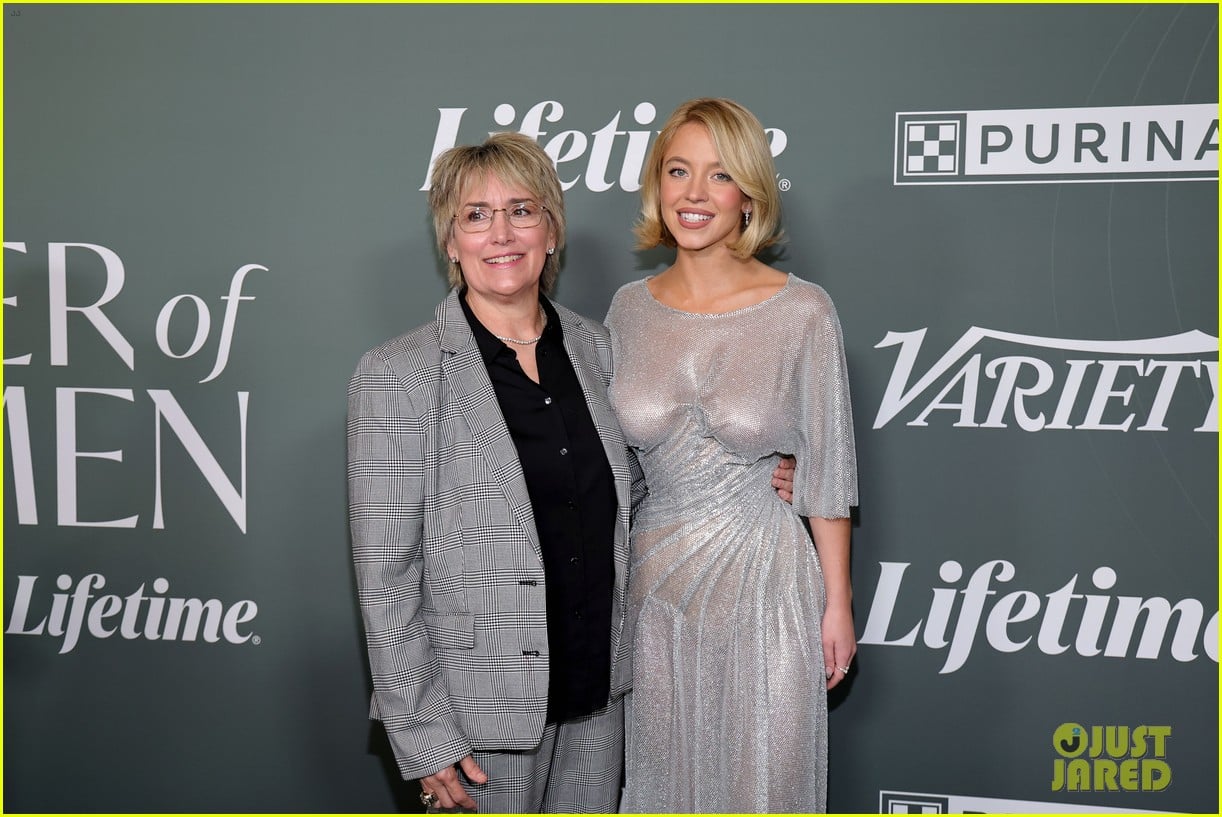 Sydney Sweeney Leaves Little to the Imagination in Silver Sheer Dress at Variety's Power of Women 2025 Event sydney sweeney sheer dress power of women 025227336
