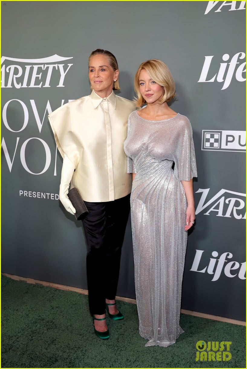 Sydney Sweeney Leaves Little to the Imagination in Silver Sheer Dress at Variety's Power of Women 2025 Event sydney sweeney sheer dress power of women 065227340