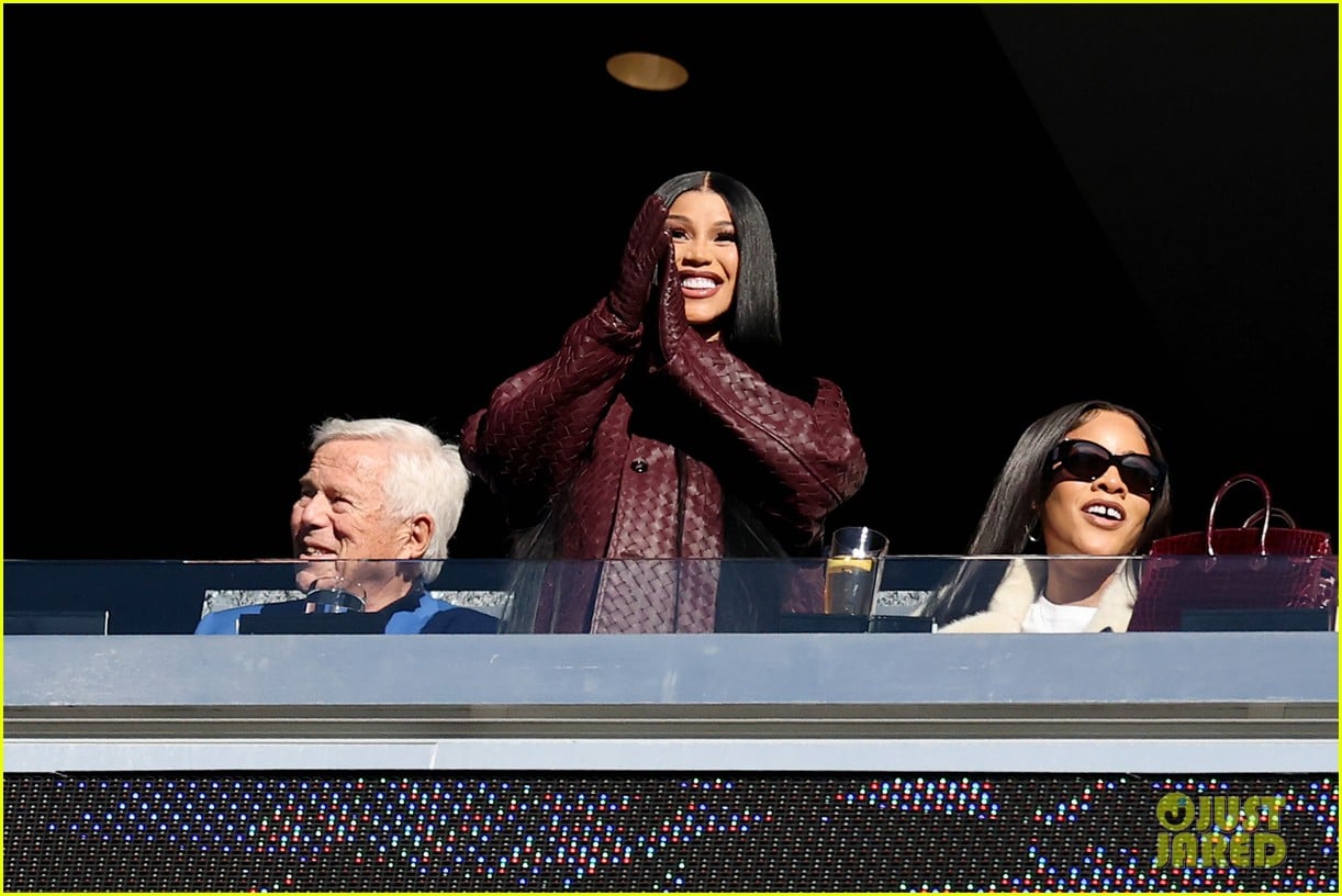 Cardi B Hangs With Boyfriend Stefon Diggs Boss Robert Kraft While cardi-b-hangs-with-boyfriend-stefon-diggs-boss-robert-kraft-while