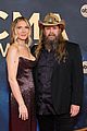 chris stapleton wife morgane walk red carpet at cma awards 01
