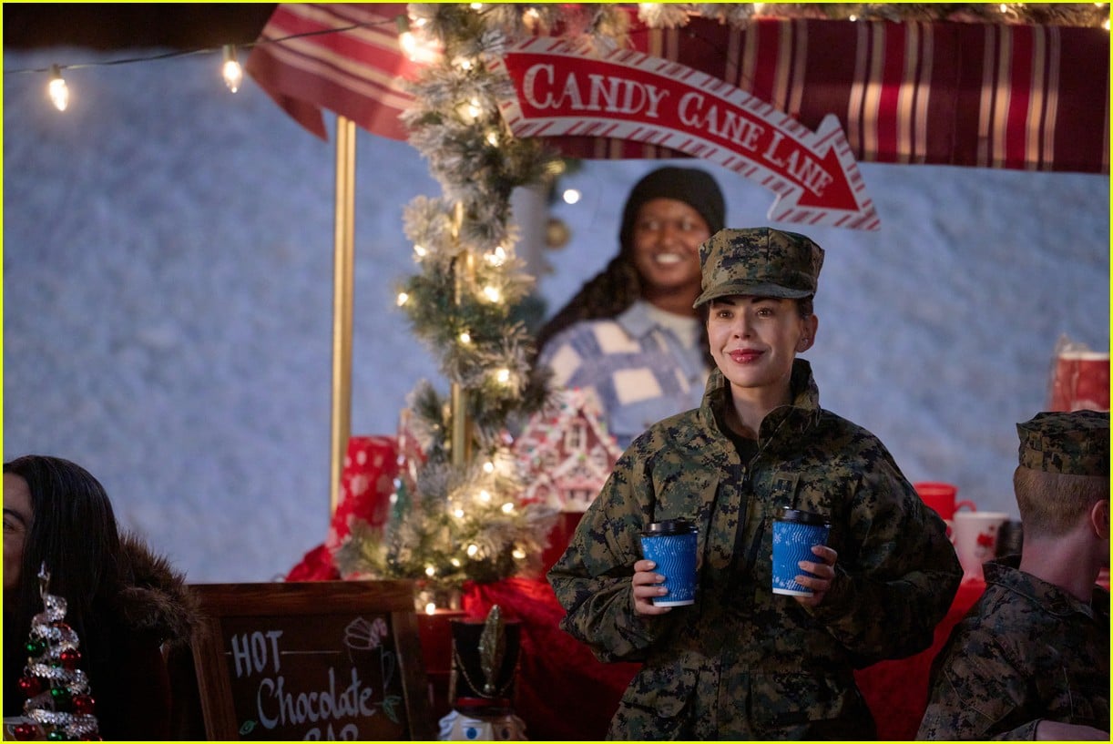 Janel Parrish Praises Parker Young's Hallmark Debut in 'Christmas on