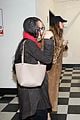 zoe kravitz hailey bieber grab dinner at sushi park 04