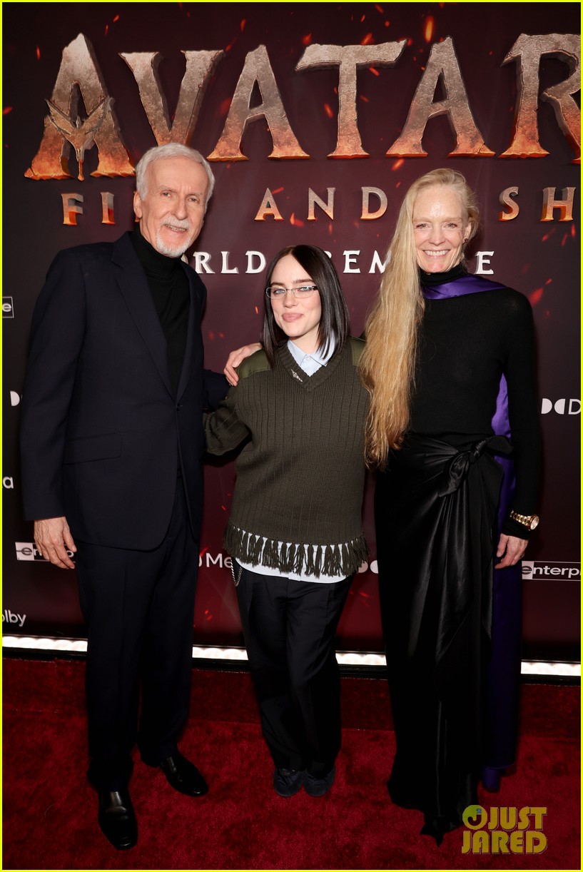 Billie Eilish Supports James Cameron at 'Avatar 3' Premiere After Co