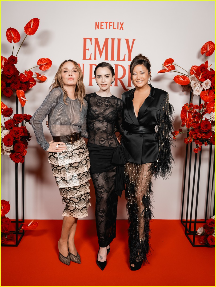 'Emily In Paris' Stars Lily Collins, Ashley Park & Philippine Leroy