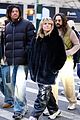 heidi klum wears fur coat for weekend outing with husband tom kaulitz and her kids 01