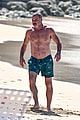 liev schreiber shirtless at beach barbados 01