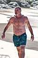 liev schreiber shirtless at beach barbados 03