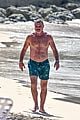 liev schreiber shirtless at beach barbados 05