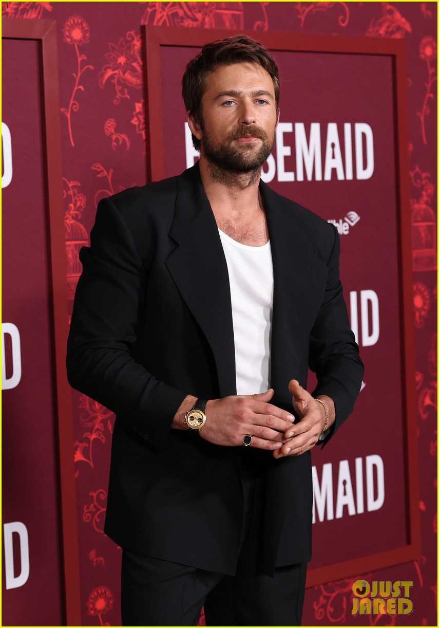 brandon sklenar courtney salviolo the housemaid premiere in la 025255740