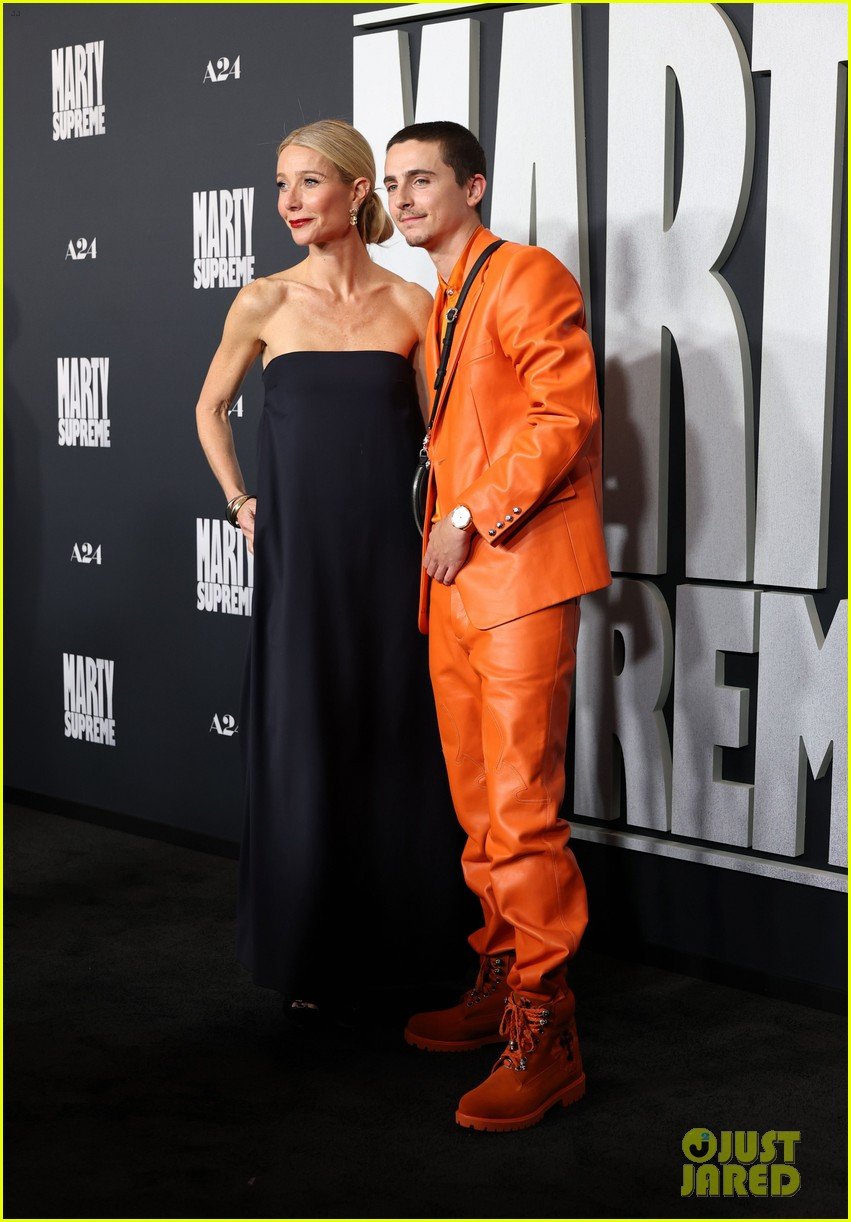 Timothee Chalamet & Girlfriend Kylie Jenner Wear Matching Orange Looks