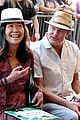 woody harrelson rare public appearance with wife laura louie 02