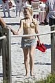 zara larsson gold bikini beach day in miami 01