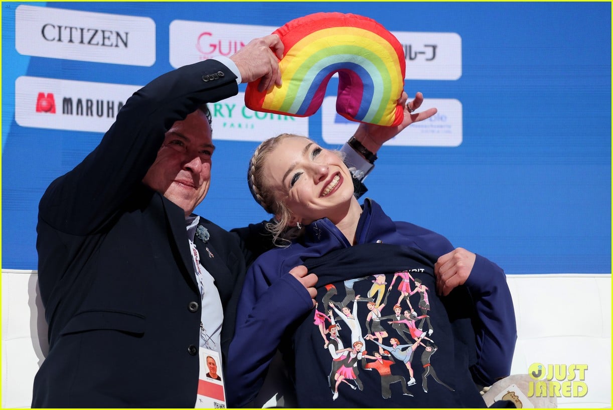 Amber Glenn Makes History as First Openly LGBTQ Woman Headed to Olympics on Women's Figure Skating Team : Photo 5267329 | Photos | Just Jared: Entertainment News
