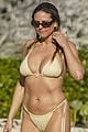 heidi klum yellow bikini beach day in st barts 04