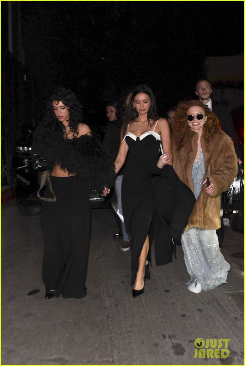 nina dobrev attends golden globes after party with celeb friends 055264831