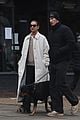 dua lipa callum turner take their dog for a walk 04