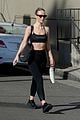 olivia wilde shows off toned abs at gym 03