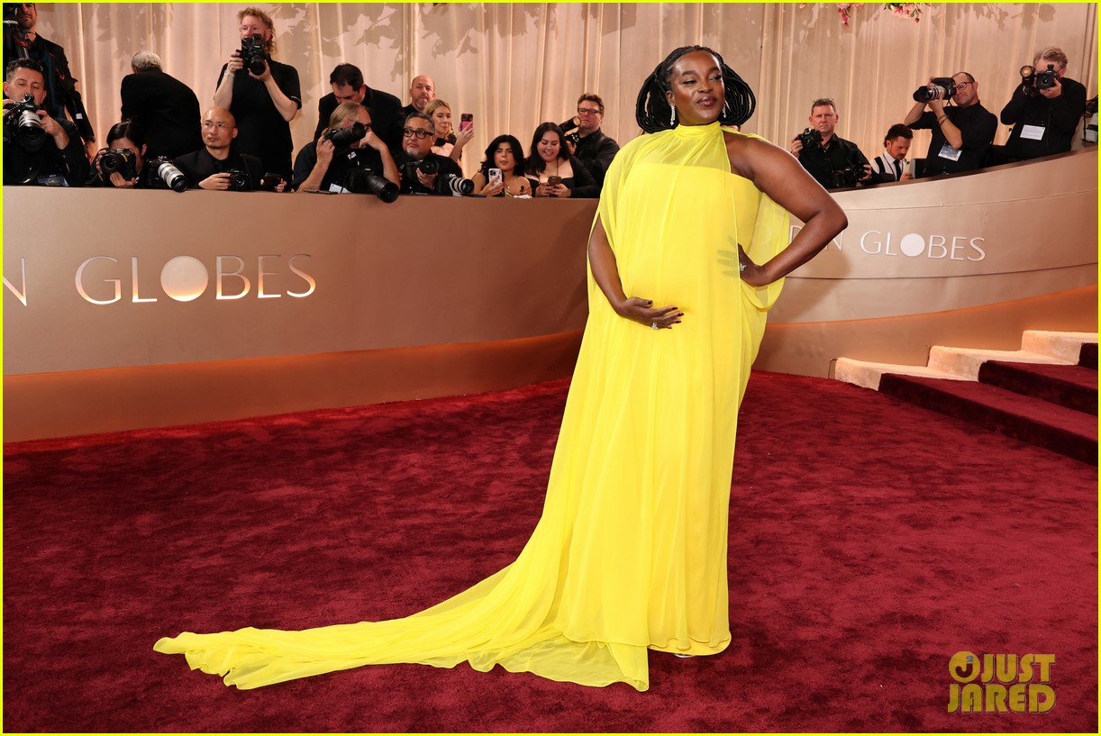 Wunmi Mosaku Pregnant With Second Child, Debuts Baby Bump at Golden(02)