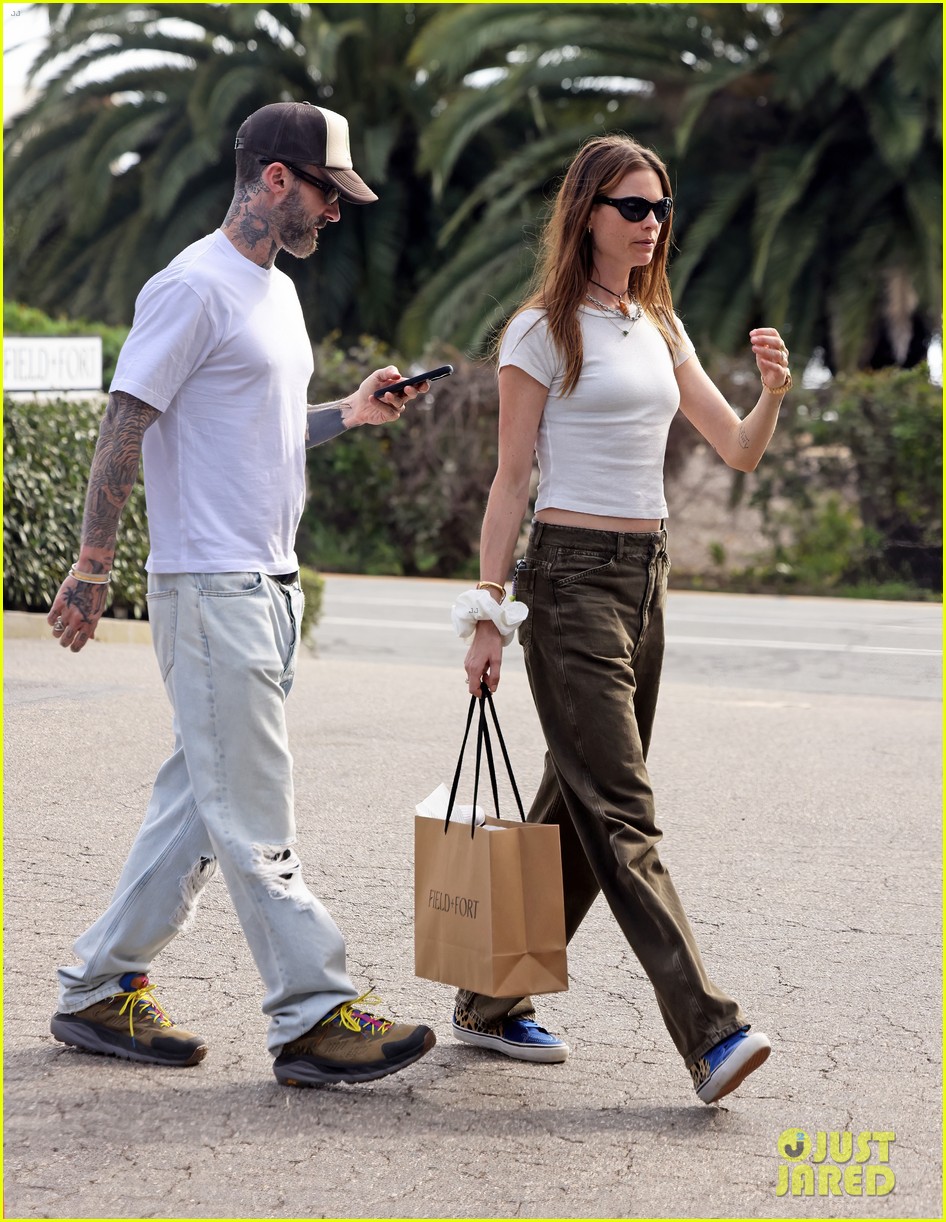 adam levine casual outing with behati prinsloo 145285776